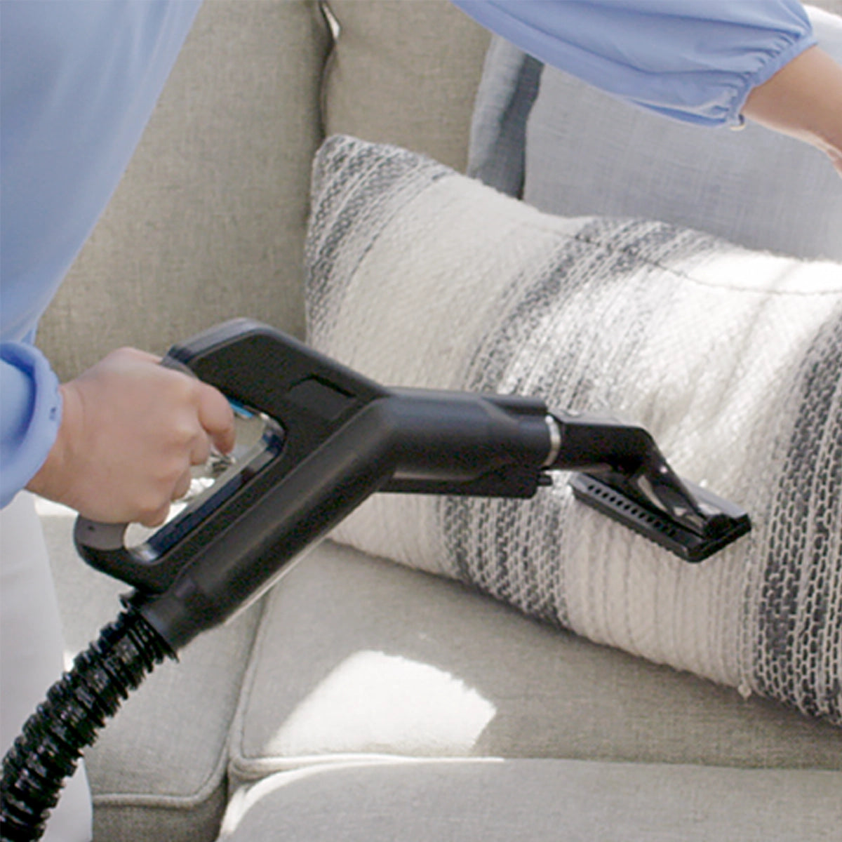 Upholstery tool on household cushions